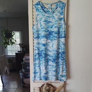 New With Tags Silver Bait Blue & White Striped Tank Dress